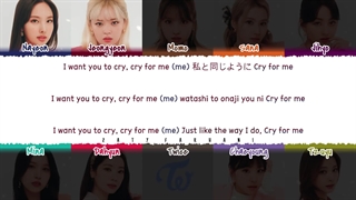 لیریک متن آهنگ Cry For Me کرای فور می از گروه توایس ورژن ژاپنی (Japanese Version) + Lyrics TWICE