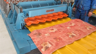 "ساخت دستگاه رول فرمینگ طرح سفال ژاپنی ( موج دریا)