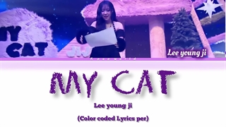 لیریک آهنگ "my cat" از لی یونگ جی با زیرنویس فارسی ( کالر کد لیریک + استیج) کپشن مهمم