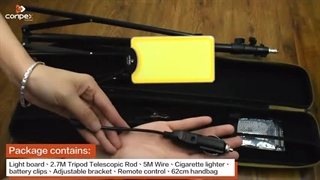 پروژکتور 12 ولت کمپینگ 28 وات ریموت و سه پایه دار CONPEXT