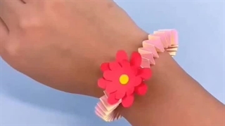 کاردستی دستبند با کاغذ