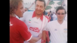 ناصر غلامی هوجقان در کنار مهرداد میناوند