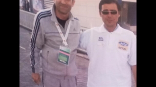 ناصر غلامی هوجقان در کنار فراز کوالوند