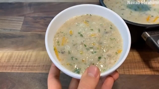 سوپ جو بی نظیر و ساده -چاشنه