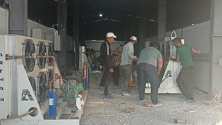 مراحل پایانی نصب سردخانه ۲۰۰۰ تنی اردبیل