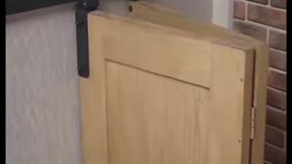 درب تاشو ریلی کشویی چوبی