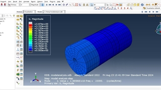 آنالیز مودال ترانسدیوسر آلتراسونیک 25 کیلوهرتز
