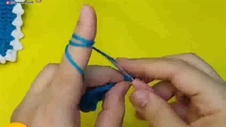 ویدئو آموزش بافت دستگیره آشپزخانه به شکل شش ضلعی