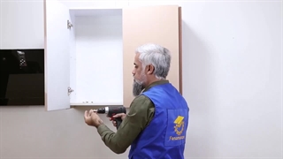 نحوه بستن فیتینگ و ریگلاژ درب کابینت