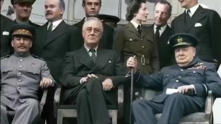 فیلم رنگی از کنفرانس تهران بدون شاه ایران