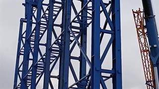 نصب سوله و سازه های سنگین برای پارک آبی