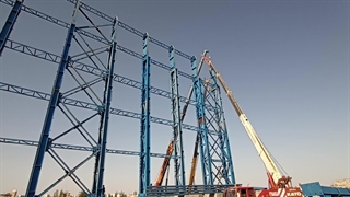 پارس سوله سازه فلزی در ارتفاع 30متری چگونه نصب میشود+فیلم