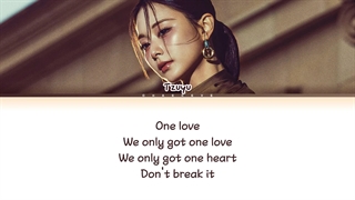 لیریک آهنگ ONE LOVE از جویی (TZUYU)