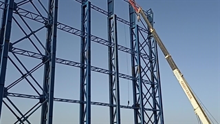 لحظاتی از نصب سوله سنگین ،پارس سوله برند سوله