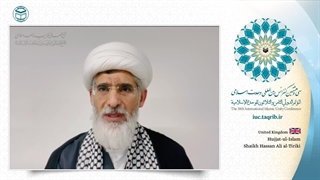 حجت الاسلام و المسلمین شیخ حسن علی التریکی مدیر مجلس فرهنگ و رسانه اسلامی بریتانیا