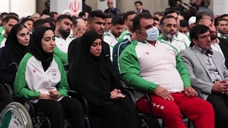 پرچمداران قهرمان و مدال آوران المپیک و پاراالمپیک 2024 پاریس محضر رهبر معظم انقلاب