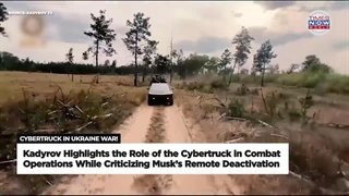 استفاده رهبر چچن از خودروهای سایبرتراک تسلا در جنگ با اوکراین