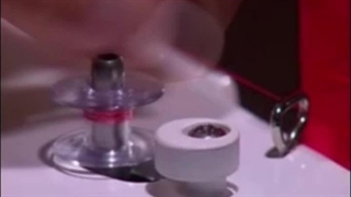 آموزش پر کردن ماسوره و نخ کشی چرخ خیاطی کاچیران مدل یاسمین