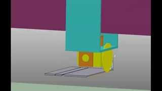 برش سنگ اسلب با فرز سی ان سی 5 محور دیسک