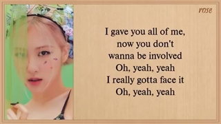 لیریک اهنگ Gone از رزی