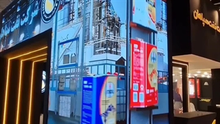 تلویزیون شهری سه بعدی با رزولوشن بالا در غرفه نفت سپاهان در نمایشگاه نفت