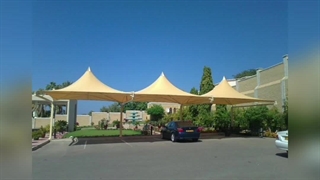 نصب و اجرای بهترین سایبان های خیمه ای پارکینگ حیاط ویلا الاچیق