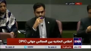 امیرحسین ثابتی فارسی حرف زد، سخنرانی اش در اجلاس IPU لغو شد