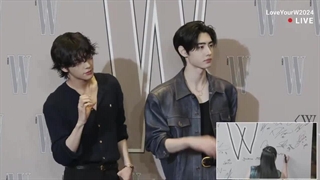 کات حضور جیک و سونگهون بر روی فرش قرمز ‘Love Your W 2024’