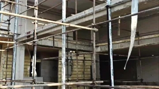 شروع کناف کاری و نصب کرتین وال پروژه ویلاسازی