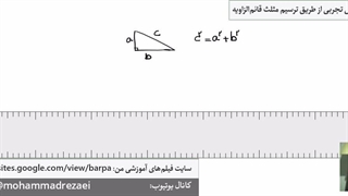 نمایش ترسیمی قضیه فیثاغورس