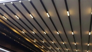 اجرای زیباترین سقف برقی کافه رستوران باغ تالار