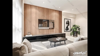 لاکچری ترین و مدرن ترین تی وی وال با چوب ترمووود