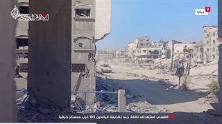 14030812: شکار نفربر دشمن اسرائیلی در غرب معسگر جبالیا