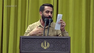 شعرخوانی حماسی حسین طاهری این وعده‌ قطعی‌ است که پیروز نبردیم - محضر رهبر انقلاب 1403