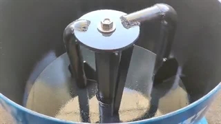 میکسر سنگ مصنوعی و بلوک زنی تکفاز. کوه فر