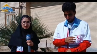 اجرای طرح پویش ۷۷ نهال توسط اعضای جمعیت هلال احمر شهرستان ایرانشهر