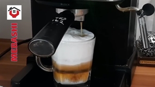 تهیه کاپوچینو با دستگاه اسپرسو ساز مباشی مدل ۲۰۳۱