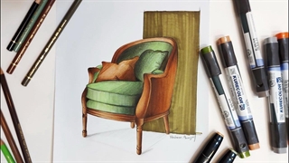 راندو با ماژیک و مدادرنگی