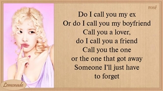 لیریک آهنگ call it the end از رزی