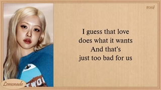 لیریک آهنگ too bad for us از رزی