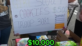 $10,000 Girl Scout Cookies  - MrBeast Short Video 6