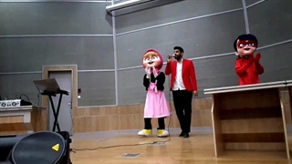 ماشا و دختر کفشدوزکی در جشن مدرسه