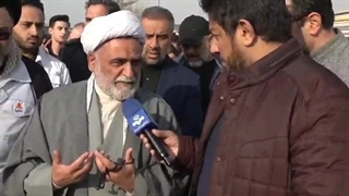 تشییع شهید گمنام دفاع مقدس در شرکت سایپا یدک با حضور حجت الاسلام ابوالقاسم علیزاده