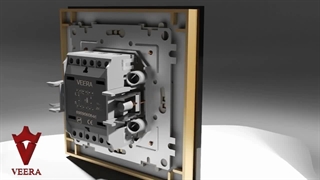 کلید و پریز ویرا مدل ویرا پرو اسپرت مشکی زه طلایی