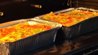 درست کردن لازانیا در ظرف آلومینیومی