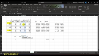 آموزش جمع زدن چندین حساب در اکسل