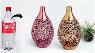 گلدان گل بطری پلاستیکی