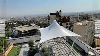 سایبان روف گاردن آجوادانیه، تهران - سازه چادری کاوشکام