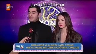 یازگی و بوراک  رو سه شنبه تو برنامه میلیونر شو از شبکه atv میبینیم ❤