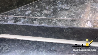 بندکشی سنگ پله با اپوکسی شفاف و همرنگ -کفسابیته